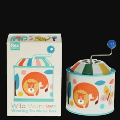 Winding tin music box - Wild Wonders