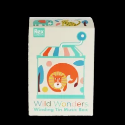 Winding tin music box - Wild Wonders
