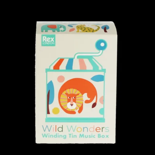 Winding tin music box - Wild Wonders