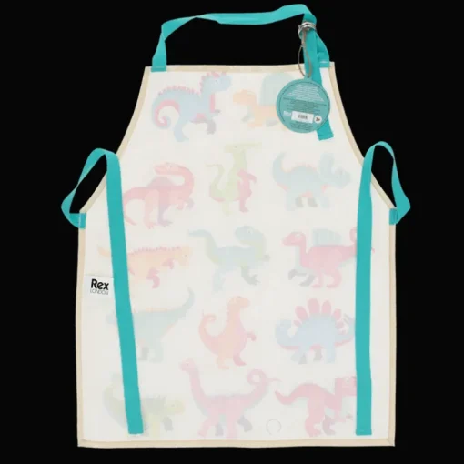 Wipeable cotton children's apron - Baby Dinos