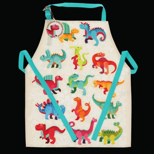 Wipeable cotton children's apron - Baby Dinos