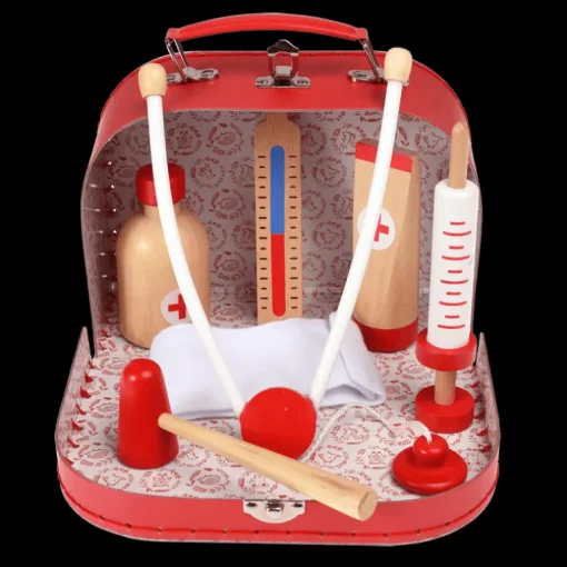Wooden doctor's play set - Woodland Friends