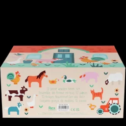 Wooden farm playset