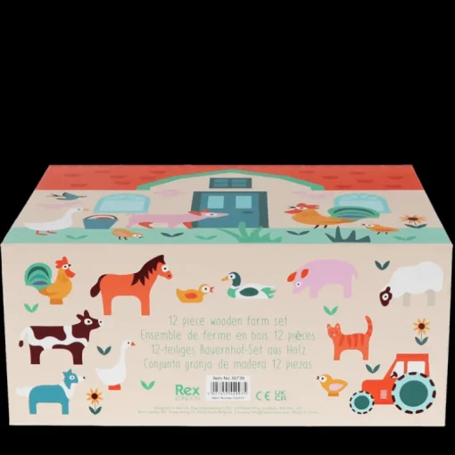 Wooden farm playset
