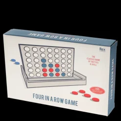 Wooden Four in a Row game set