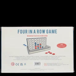 Wooden Four in a Row game set