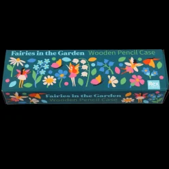 Wooden pencil case - Fairies in the Garden