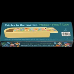 Wooden pencil case - Fairies in the Garden