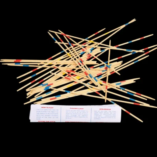 Wooden pick up sticks game