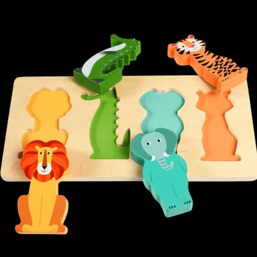 Wooden puzzle - Colourful Creatures