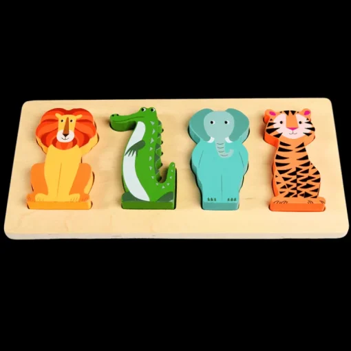 Wooden puzzle - Colourful Creatures