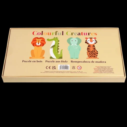 Wooden puzzle - Colourful Creatures