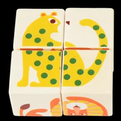 Wooden puzzle cubes - Wild Wonders
