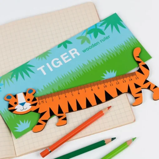 Wooden ruler - Tiger