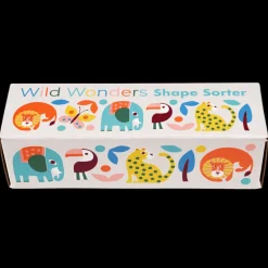 Wooden shape sorter - Wild Wonders