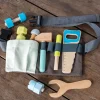 Wooden tools and tool belt playset
