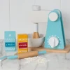 Wooden toy food mixer playset